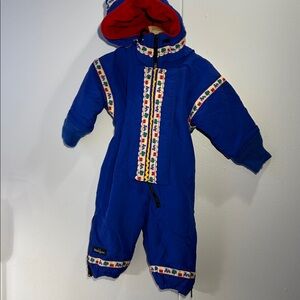 Wintergreen handmade fully lined with hood winter suit Size 12mo K00055